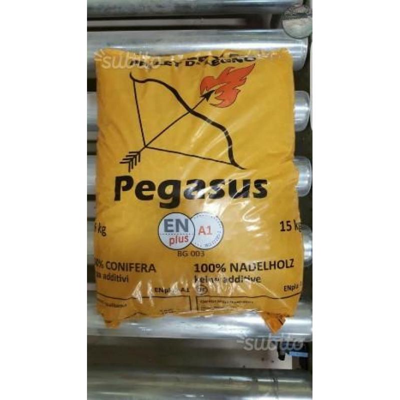 Pegasus pellet 100% conifera , alto rendimento